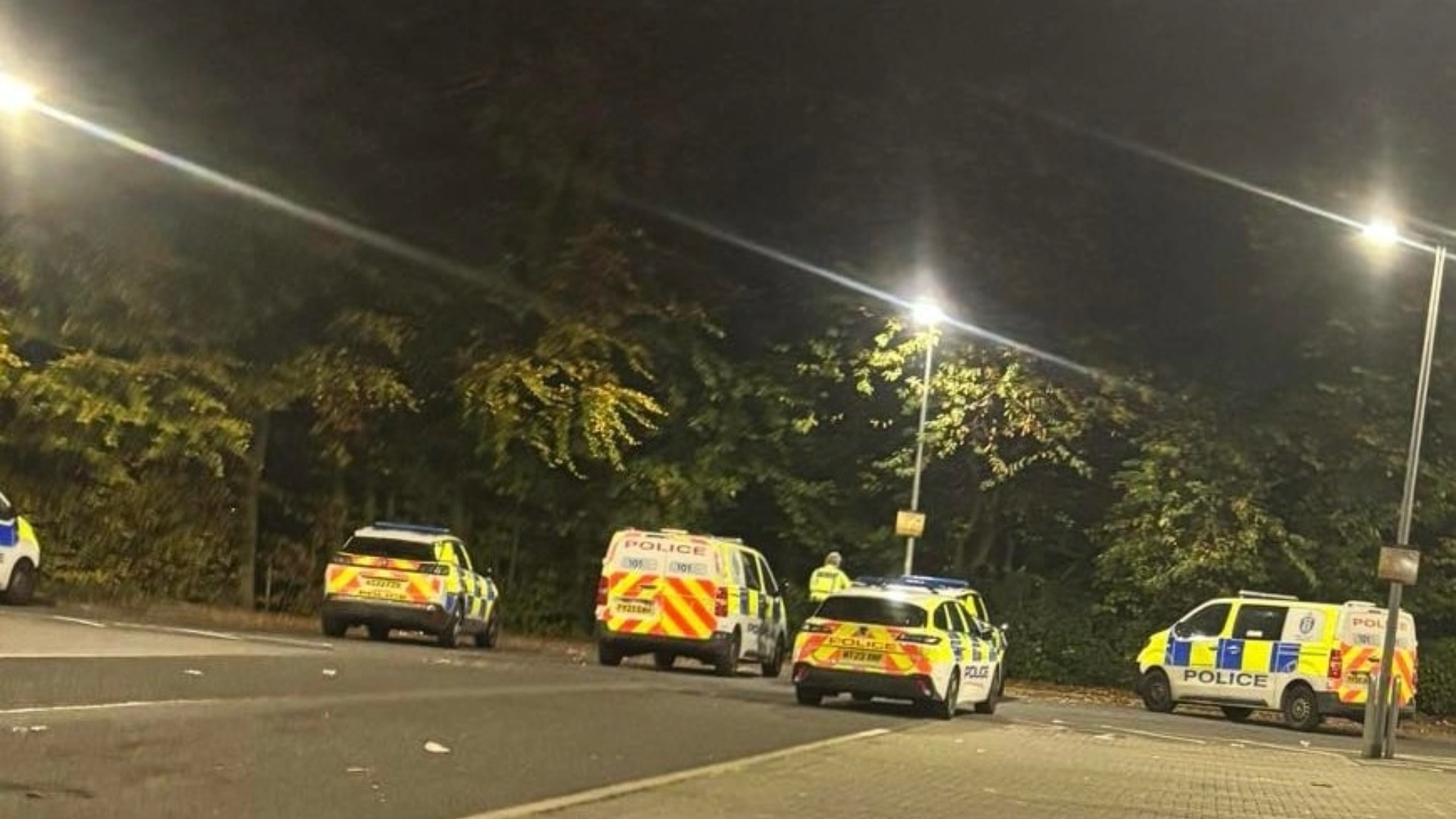 Police were called to attend a disturbance involving a large group of youths on Stenhouse Road.