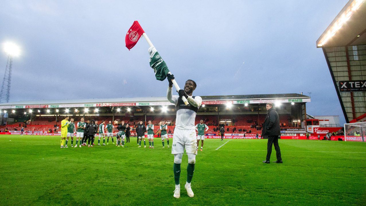 Aberdeen 1-2 Hibernian: Thibault Klidje and Elie Youan on target as Hibs win at Pittodrie