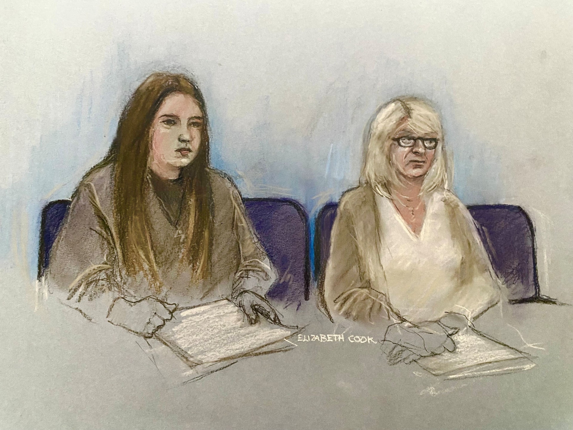 Julia Wandelt (left) and her co-defendant Karen Spragg are accused of stalking the McCanns.