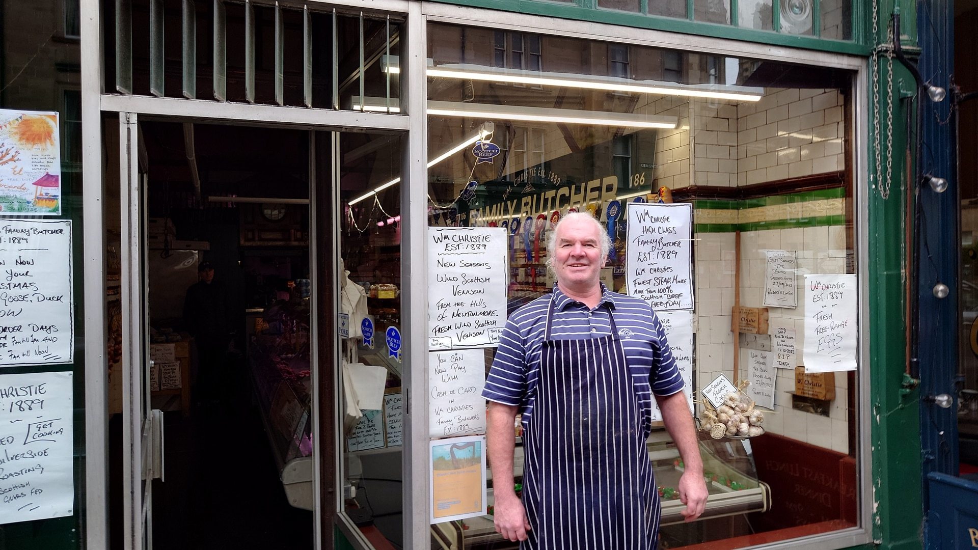 Angus Linton, owner of the W Christie butcher shop in Bruntsfield, feels that the chain moving in will bring more business to the neighbourhood