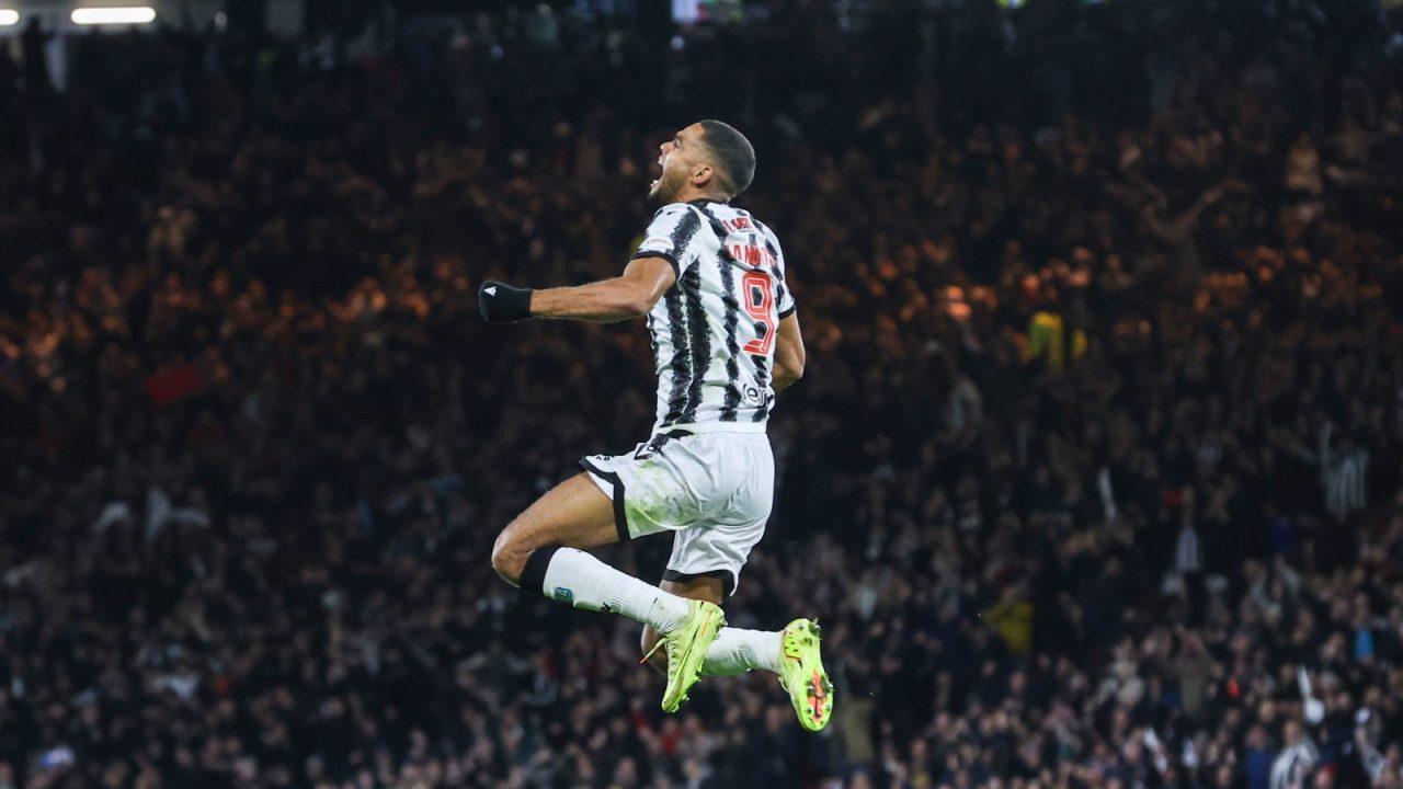 St Mirren's Mikael Mandron celebrates after scoring to make it 1-0 during a Premier Sports Cup Semi-Final match between Motherwell and St Mirren at Hampden Park, on November 01, 2025, in Glasgow, Scotland. (Photo by Alan Harvey / SNS Group)