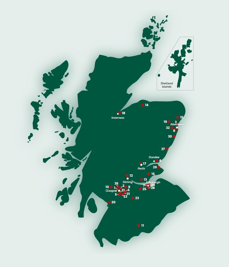 M&S new food store locations in Scotland