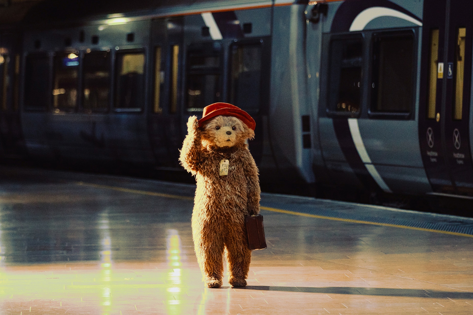 Paddington at the station (Isha Shah/PA).