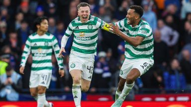 Celtic beat ten-man Rangers 3-1 in extra time at Hampden to reach League Cup final