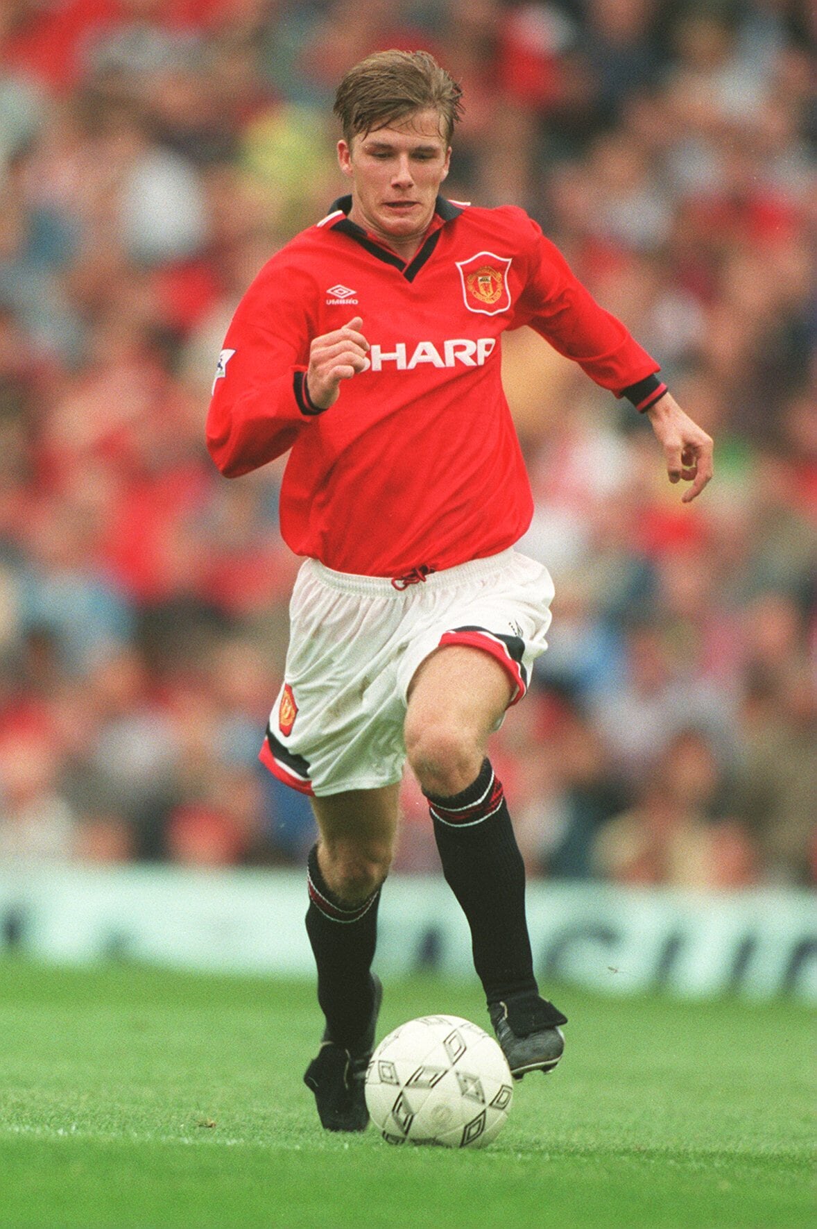 Sir David made his Premier League debut for Manchester United.