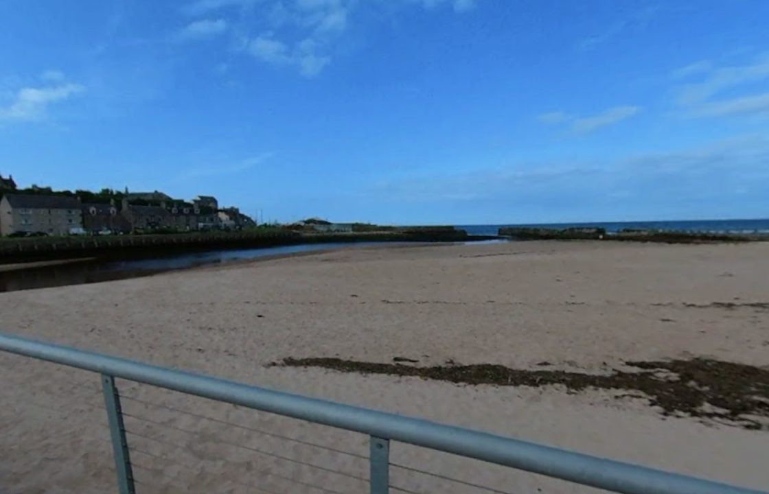 Police seal off East Beach in Lossiemouth following unexploded ordnance device discovery