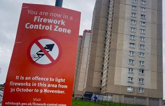 Police descend on Edinburgh city street after youths set off fireworks despite ban