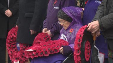 Remembrance services held across Scotland to mark Armistice Day