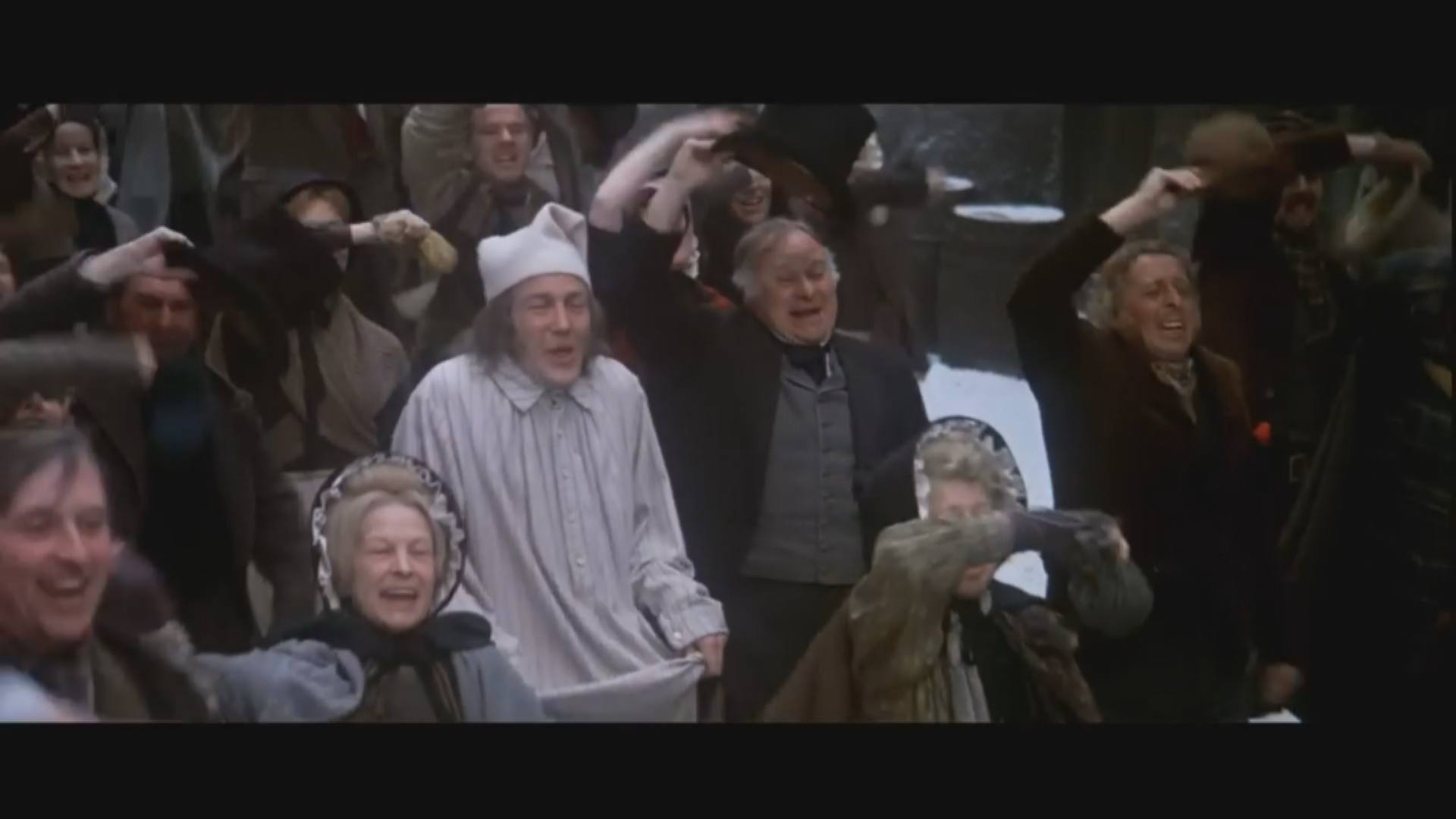 Albert Finney as Ebeneezer Scrooge in the 1970 musical