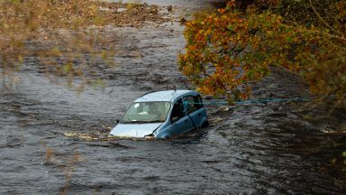 Search and rescue operation launched after car plunges into River Nairn