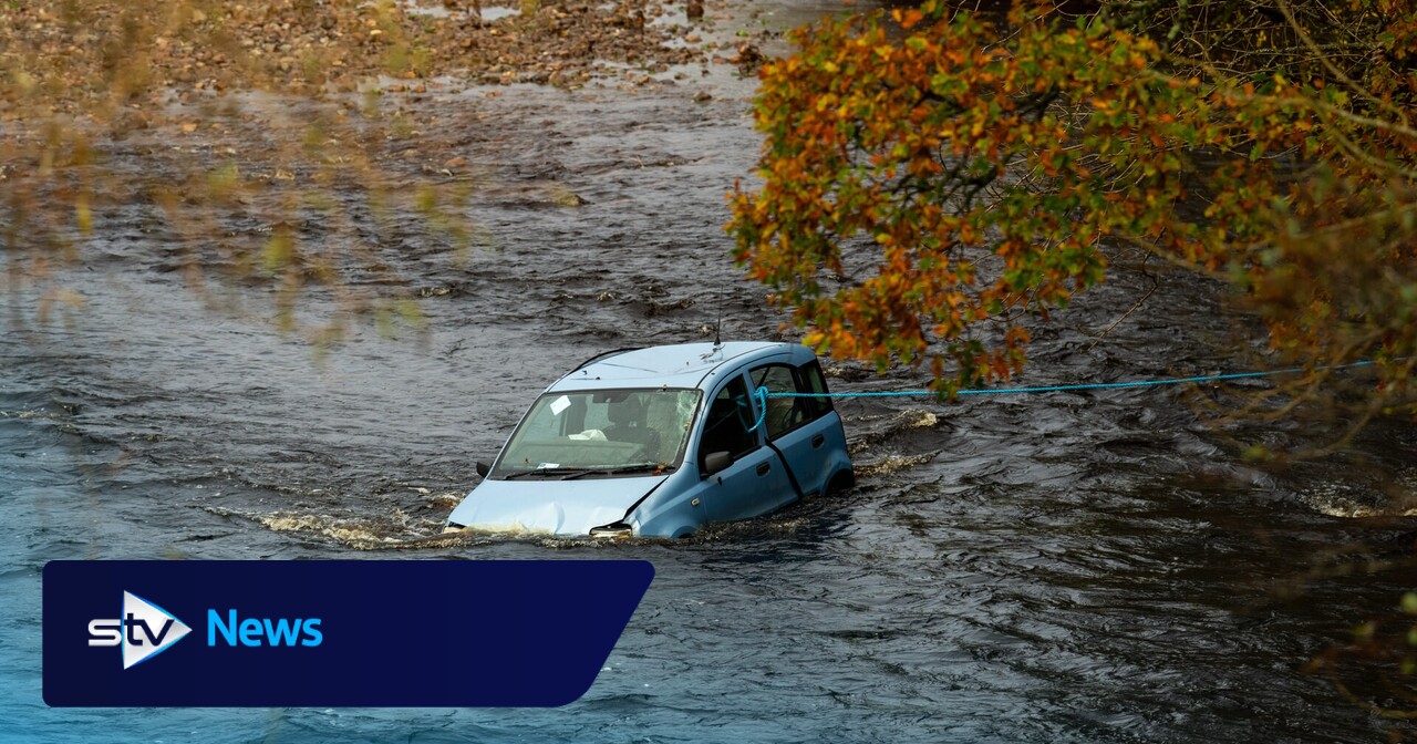 Person taken to hospital after car plunges into River Nairn