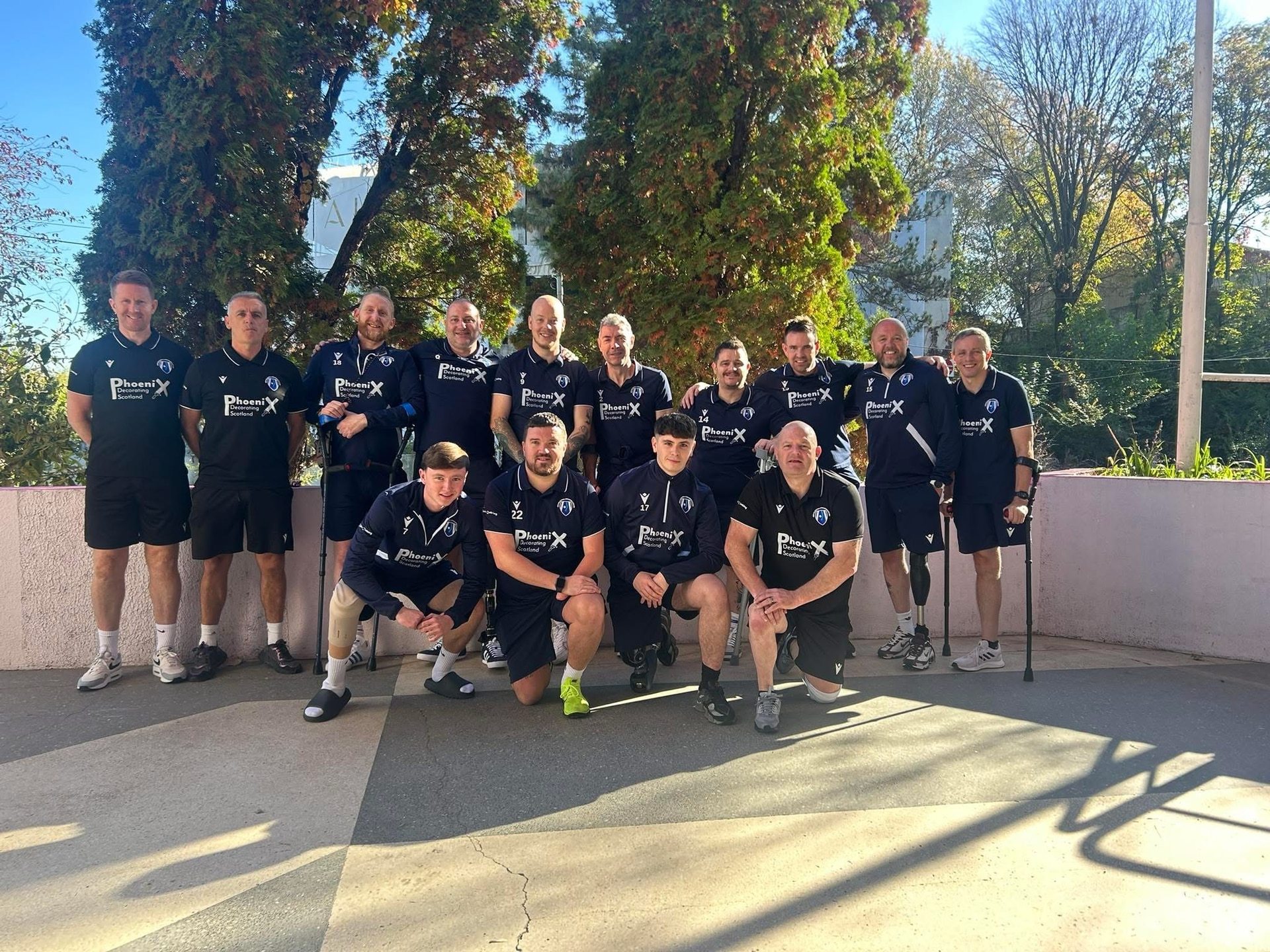 Back row: David Cowan, John Tinney, Ewen Moir, Leigh Gregory, Rob WIlson, Mick Lennon, Tommy McKay, Sonny Rockett, Kirk Hughes, Brian MurrayFront Row L-R: Harris Tinney, Graeme Campbell, Conor Elliot, Iain Matthew