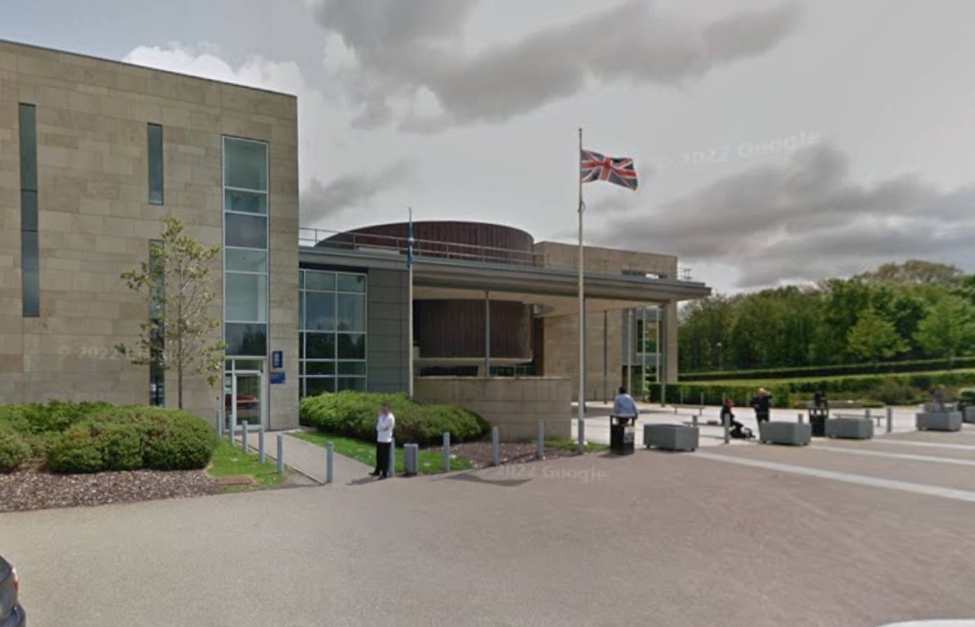 The attack occurred at Livingston police station