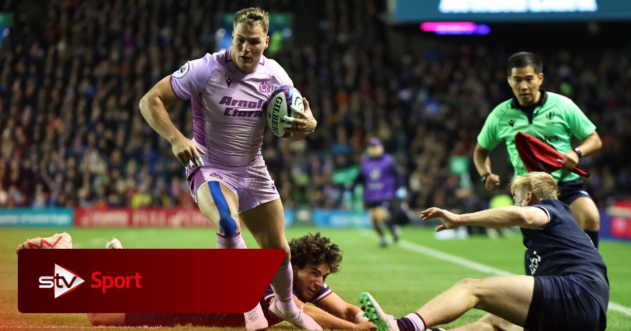 Duhan van der Merwe double helps Scotland rack up 13 tries in dominant ...