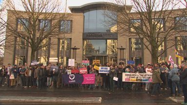 GTA developers protest alleged ‘union-busting’ sackings outside Edinburgh office