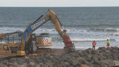 The 100-metre beach rock barrier aiming to protect Montrose’s eroding coastline