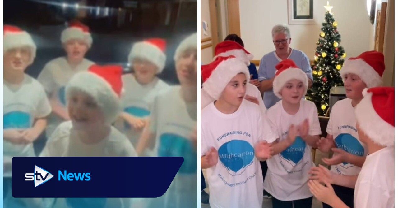 Denny boys singing superstars spread Christmas cheer at hospice