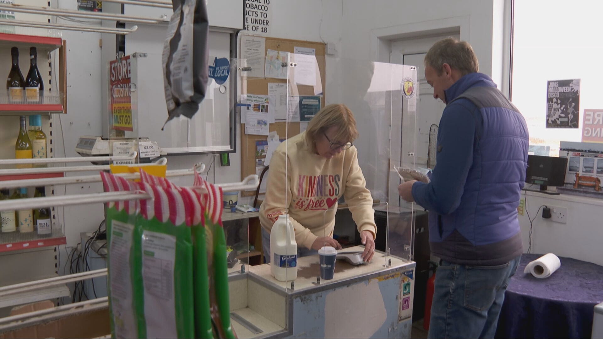 Morag and David Doherty who run the Ferry Stores shop at Kilchoan