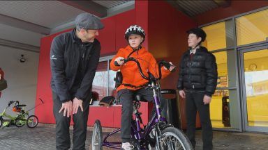 Charity helps children with complex needs ride a bike for the first time