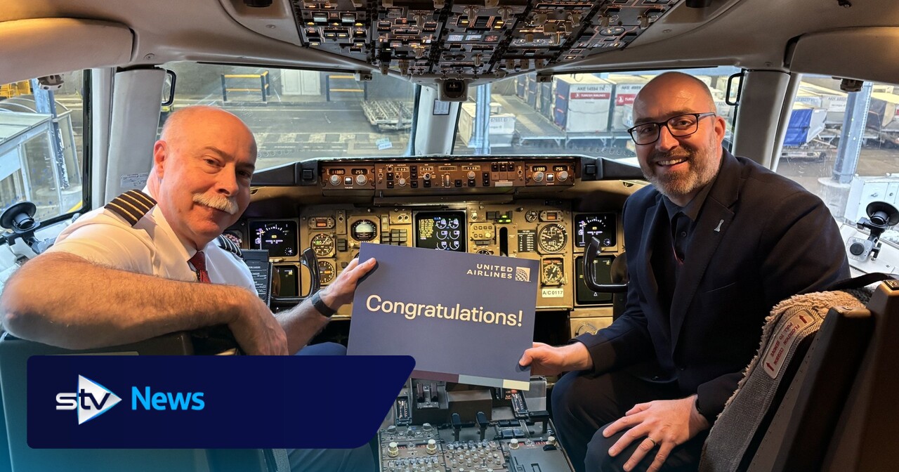 United-Airlines-Pilot wählt Edinburgh für seinen letzten Flug vor dem ...