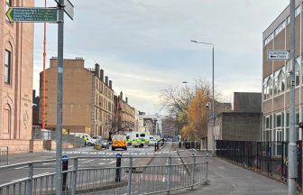 Police close down Glasgow’s Berkeley Street as forensic tent erected at scene