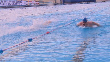 Swimmers take the plunge at Ice Swimming Championships at Stonehaven Open Air Pool