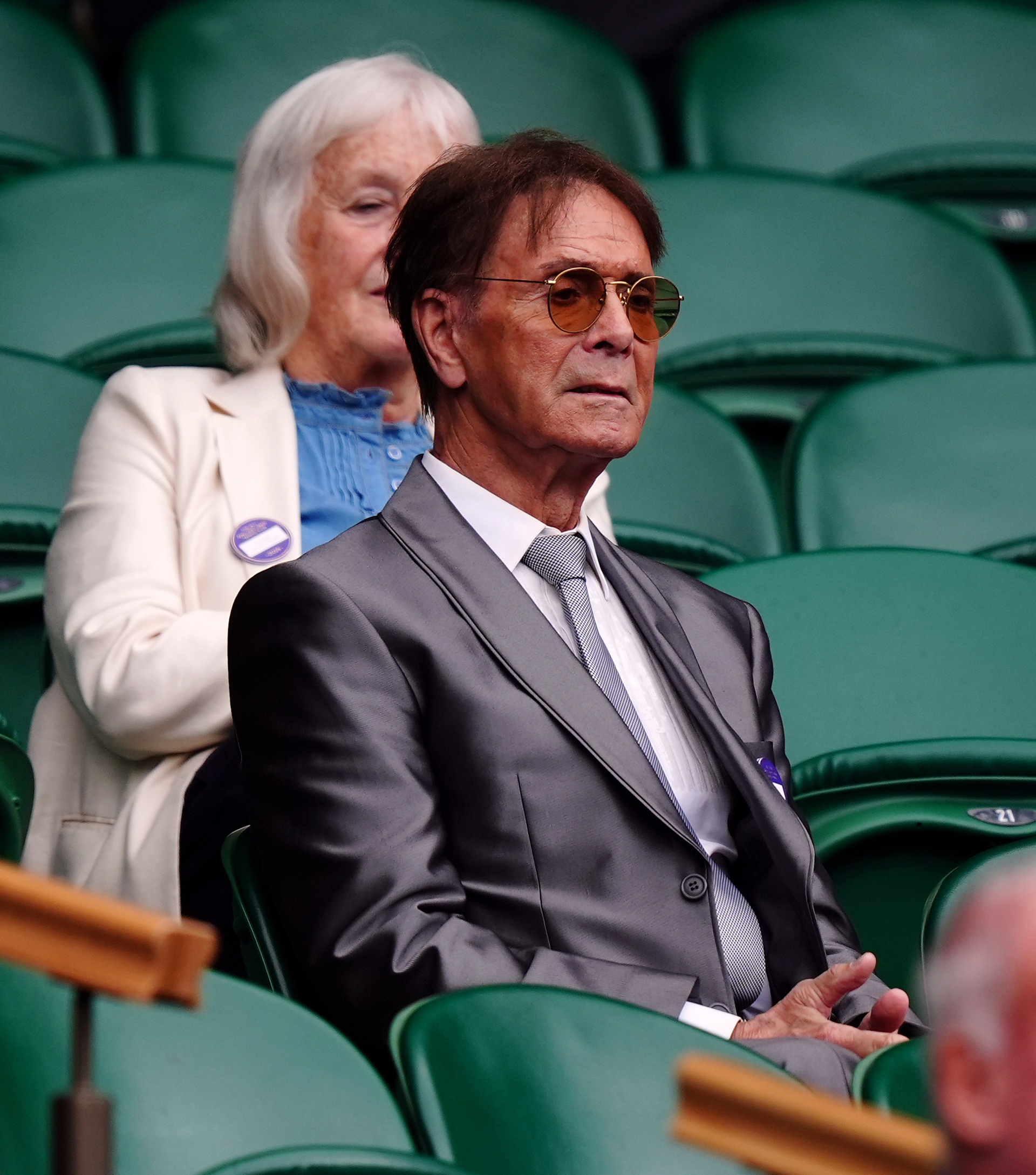 Cliff Richard at Wimbledon in 2024.