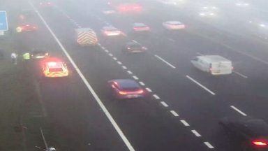 Drivers warned of foggy conditions in Glasgow amid rush hour crash