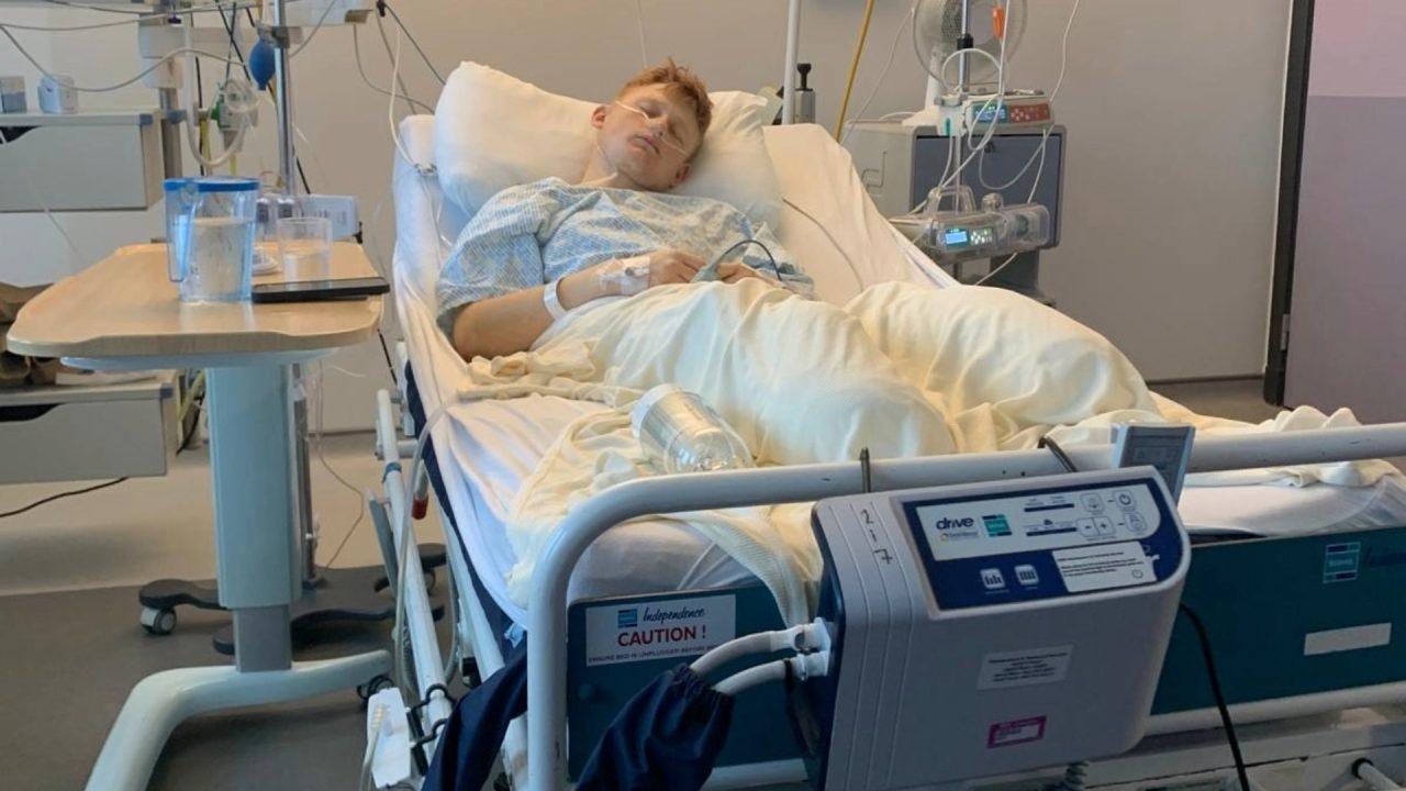 Teen who lost both legs in crash makes plea to Christmas partygoers