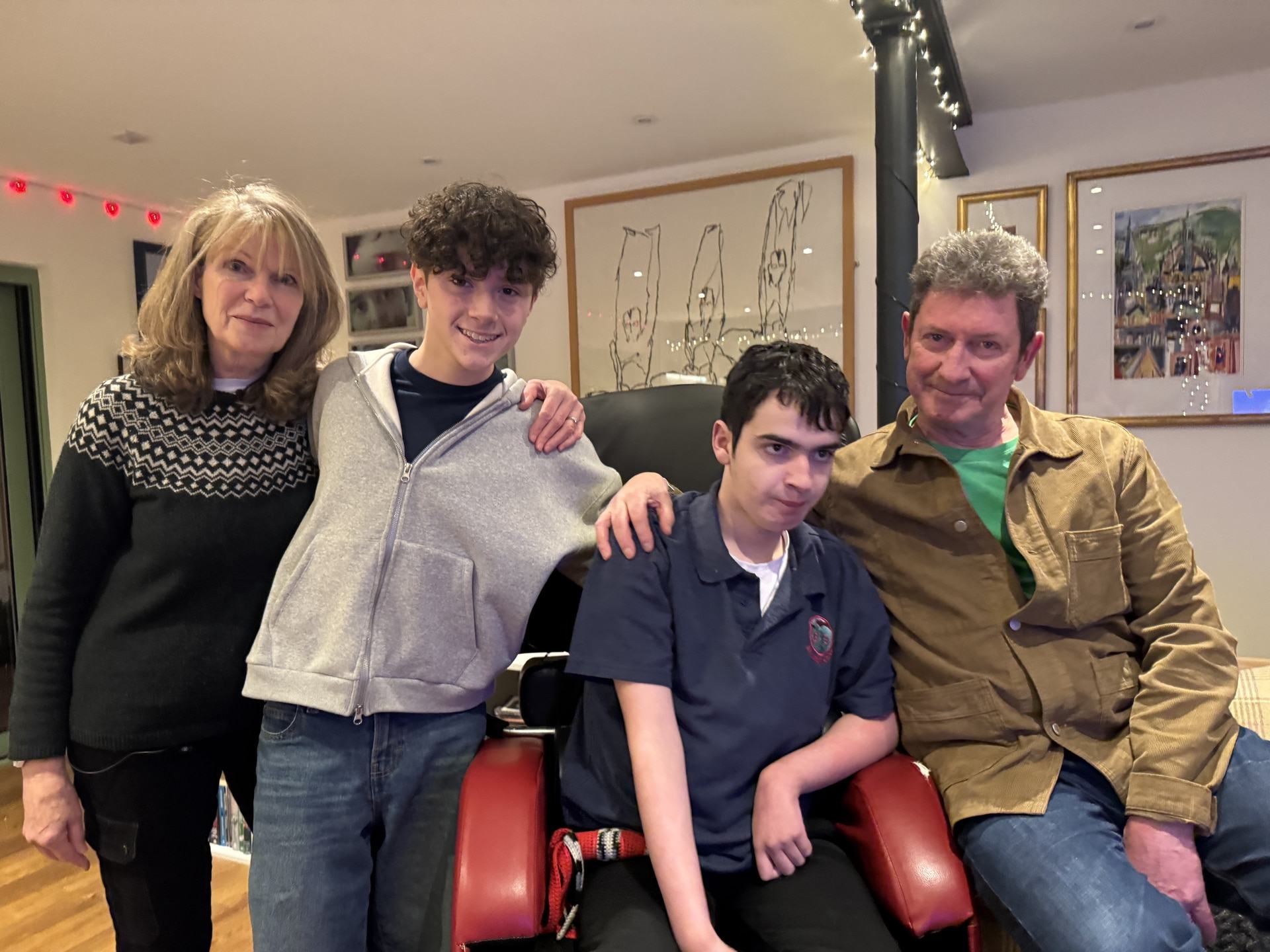 Alexander Key with his family.