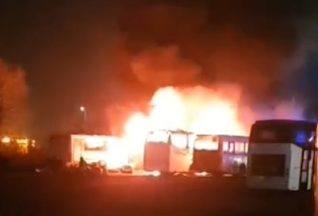 Greenock bus depot blaze being treated as deliberate