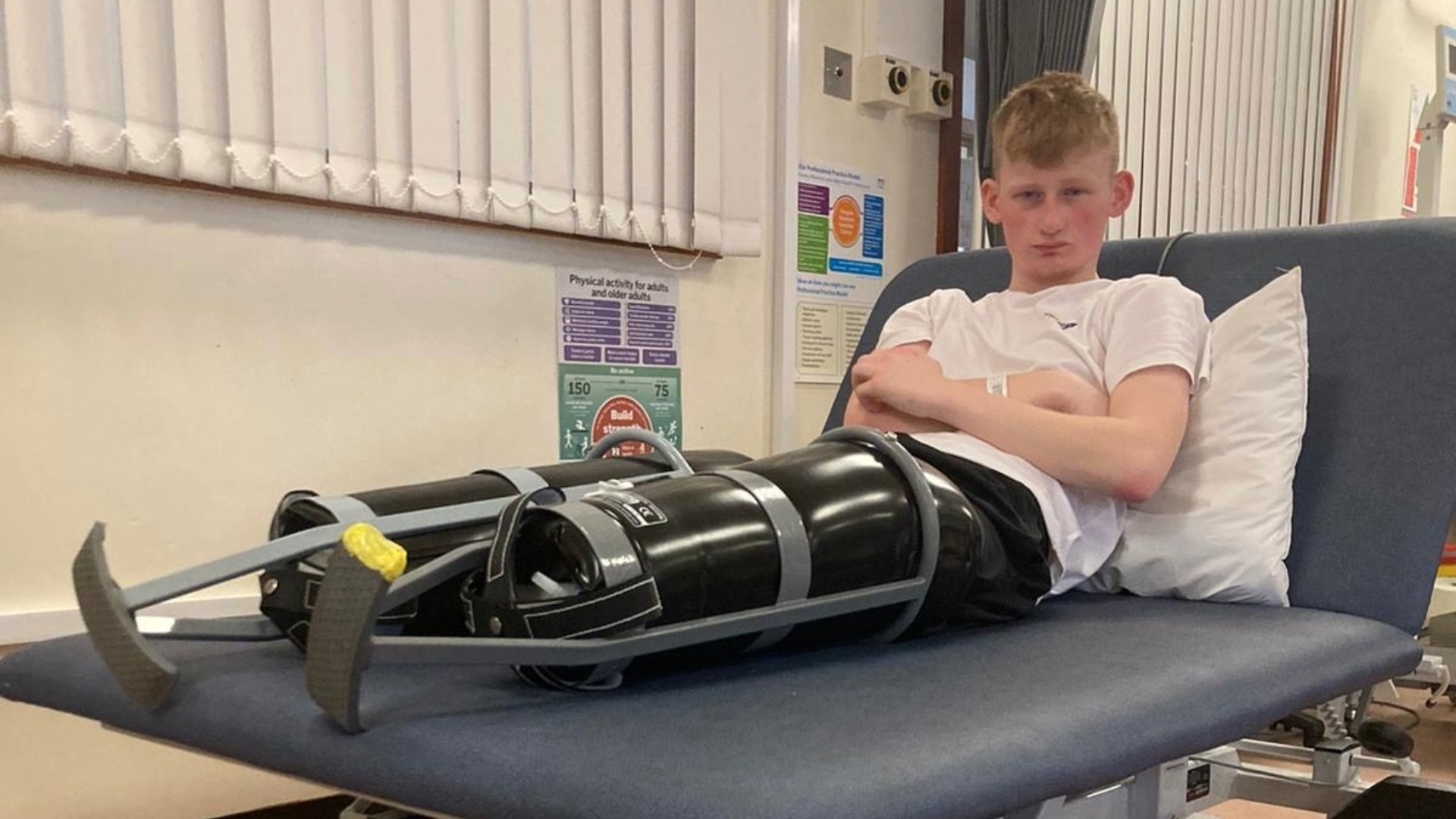 Adam Golebiewski was one of four teenagers injured in a crash on Union Road, Macduff