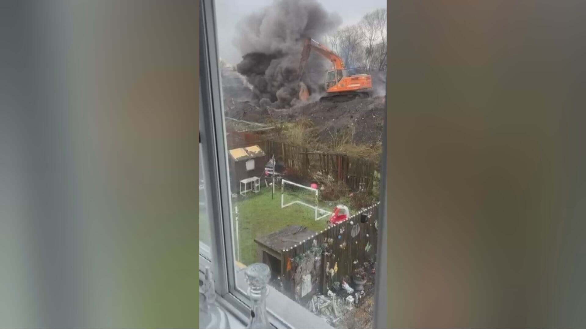 Ongoing fire, Burleigh Street, Coatbridge