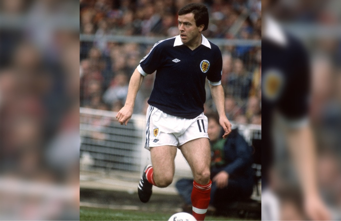 He won 28 caps for Scotland during his five-year international career, which included being selected at the 1978 and 1982 World Cups.