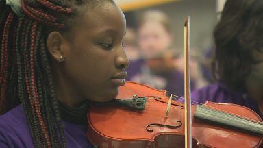 Kids bring Christmas magic in performance with music charity