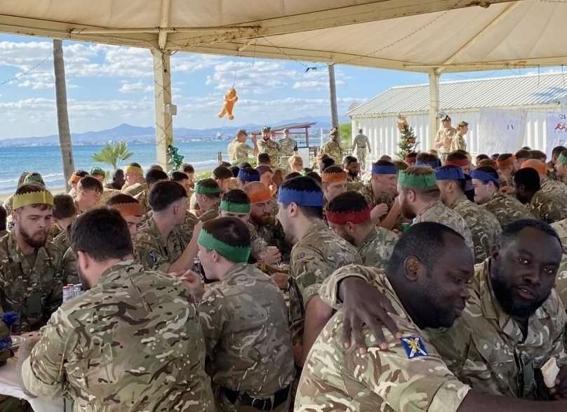 The battalion is deployed in Cyprus over the festive period (4Scots/PA)