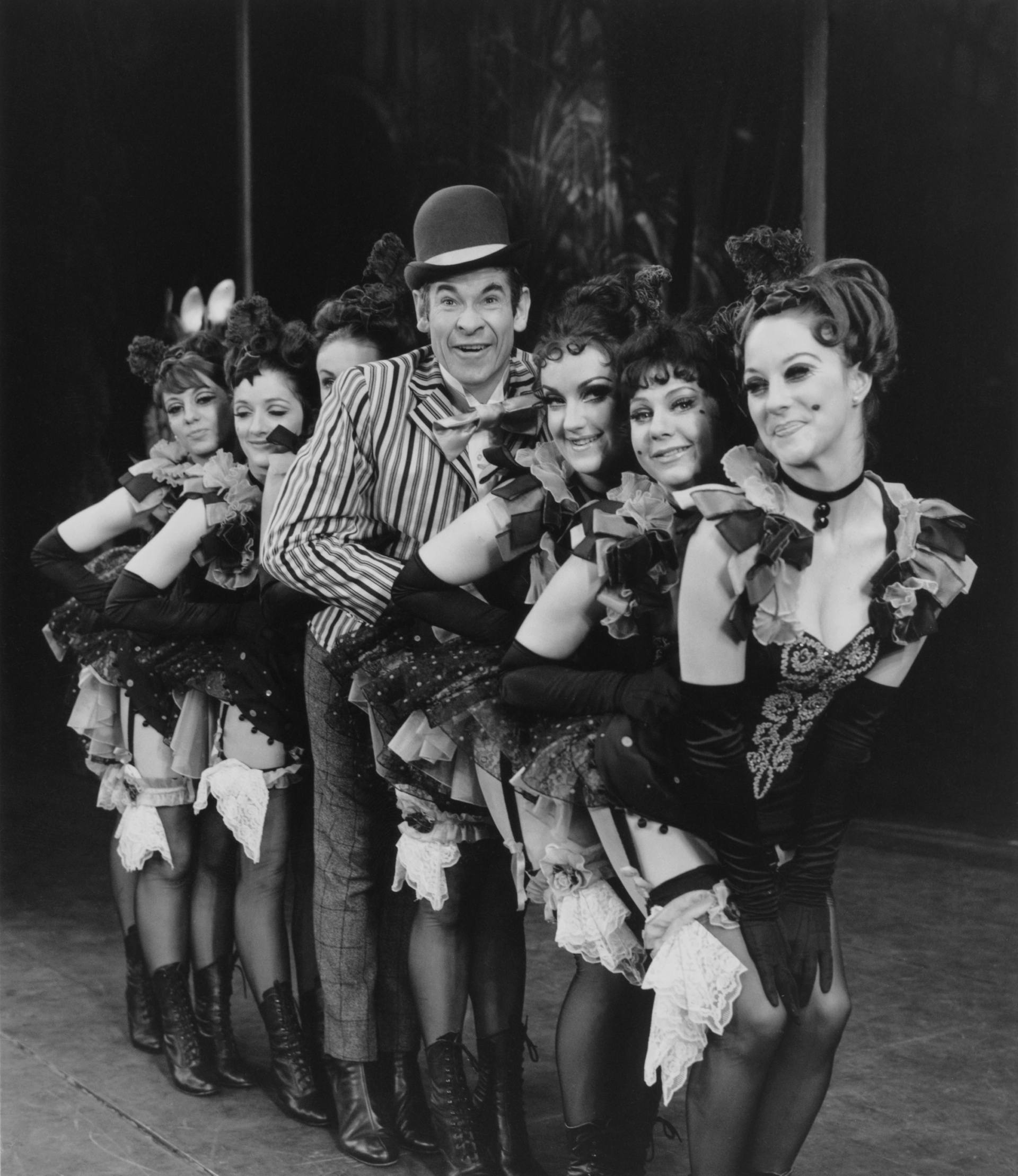 Stanley Baxter in costume for the musical 'Phil the Fluter' at the Palace Theatre in London, November 11, 1969.