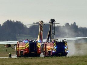 Flights diverted and cancelled at Aberdeen Airport after plane tyre bursts on runway