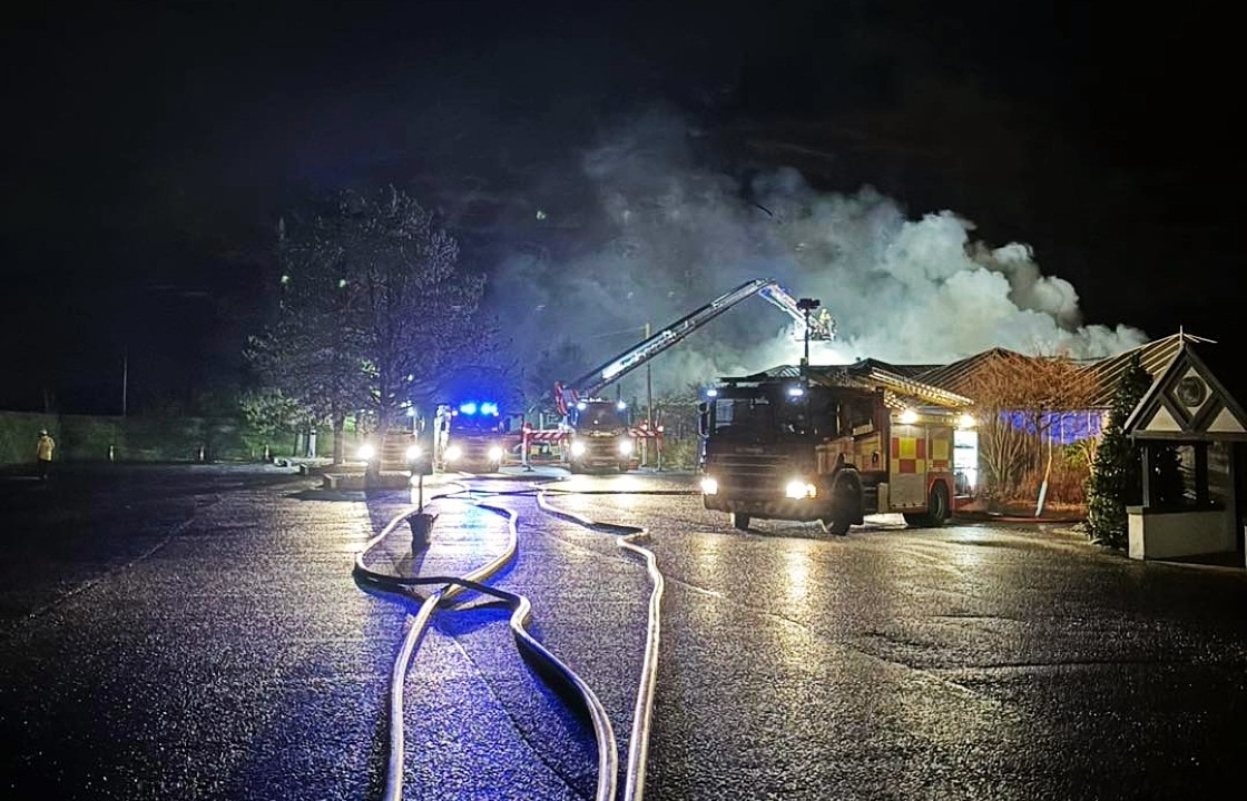 Garden centre and cafe ‘burned down’ after being engulfed by fire