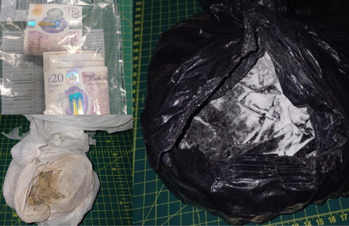 Three people arrested after drugs and cash seized in county lines raid
