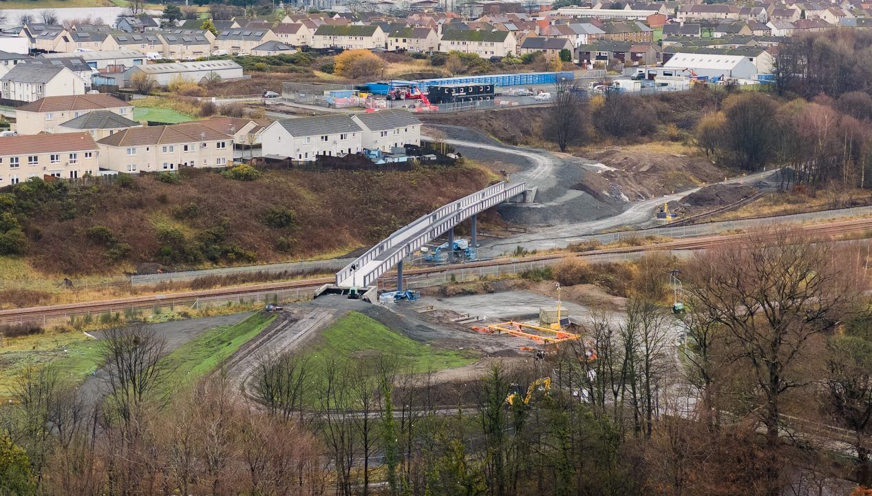 Milestone Fife bridge linking communities lifted into position