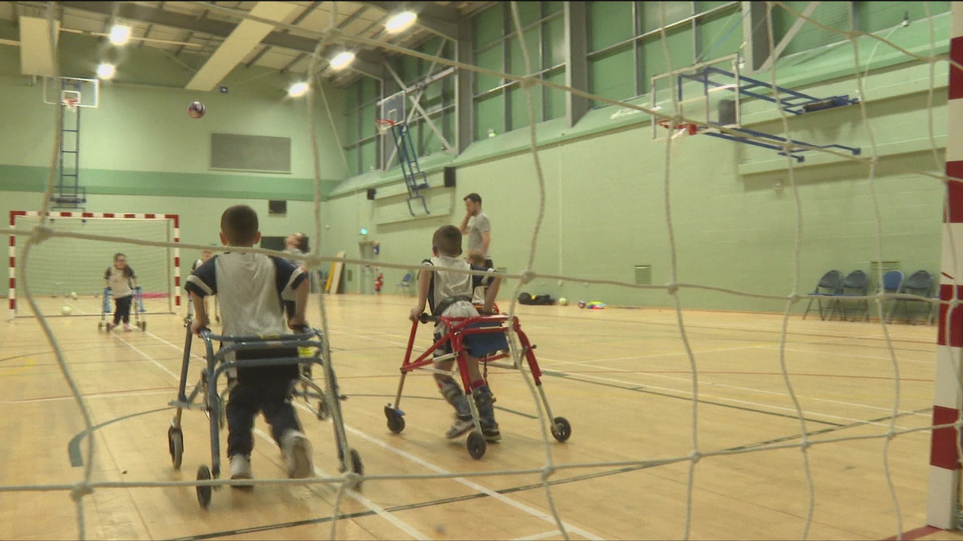 Inclusive football sessions allow children to make friends and keep fit