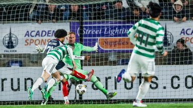 Kasper Schmeichel praised for ‘really great save’ to earn Celtic win at Falkirk
