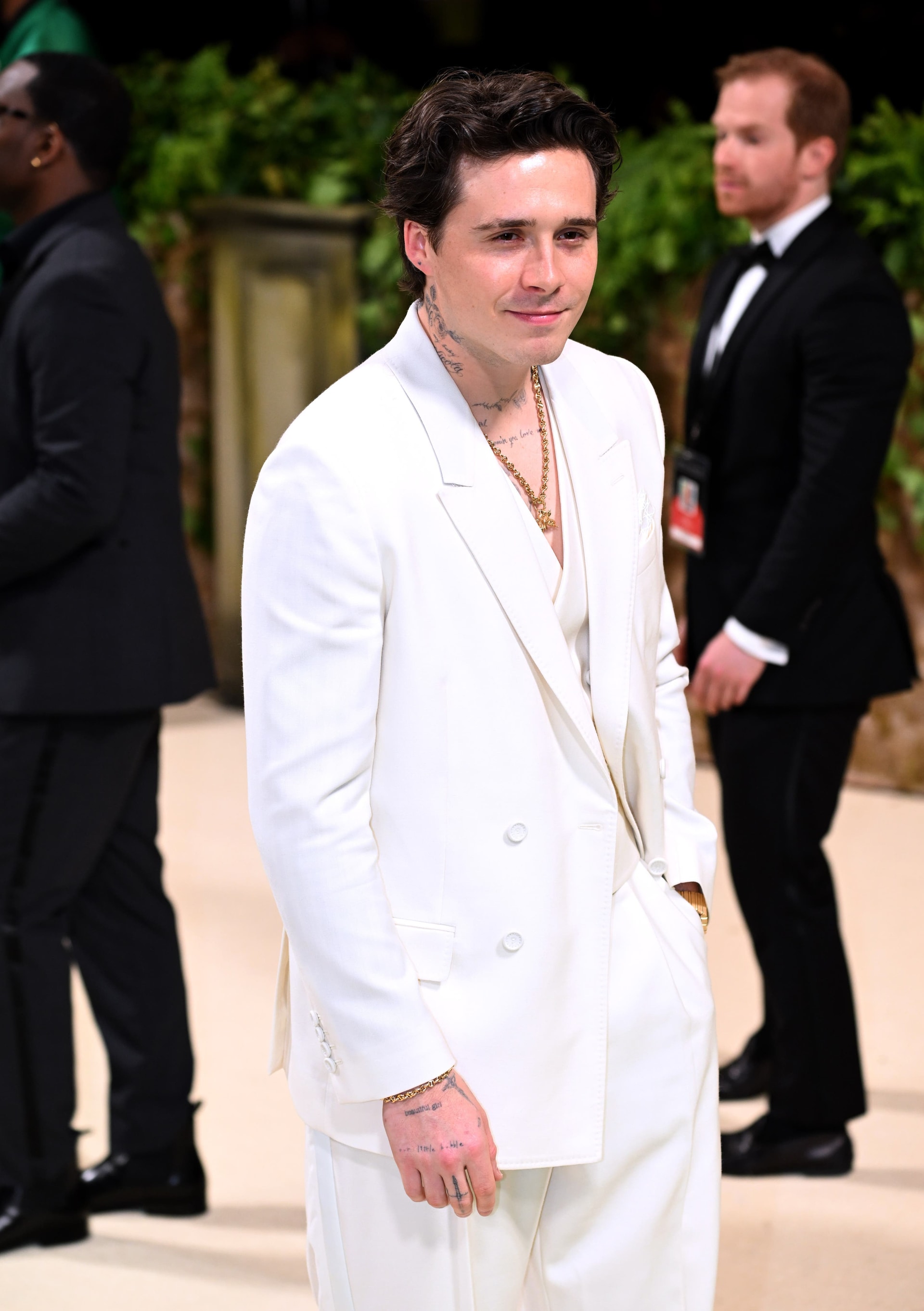 Brooklyn Beckham attended the Metropolitan Museum of Art Costume Institute Benefit Gala 2024 in New York.