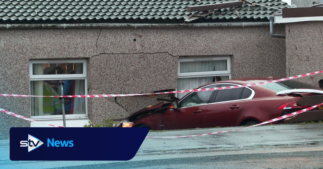 Man taken to hospital and charged after car crashes into Dundee home ...