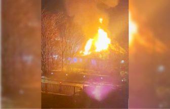 Fire crews tackle blaze at abandoned Kirkintilloch building