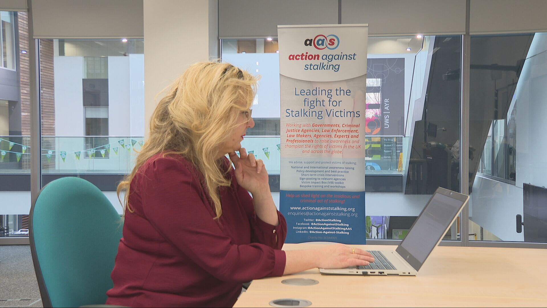 Hayley Tennant from Action Against Stalking.