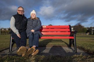 Grandad who walked daughter down the aisle days after heart attack honoured with bench