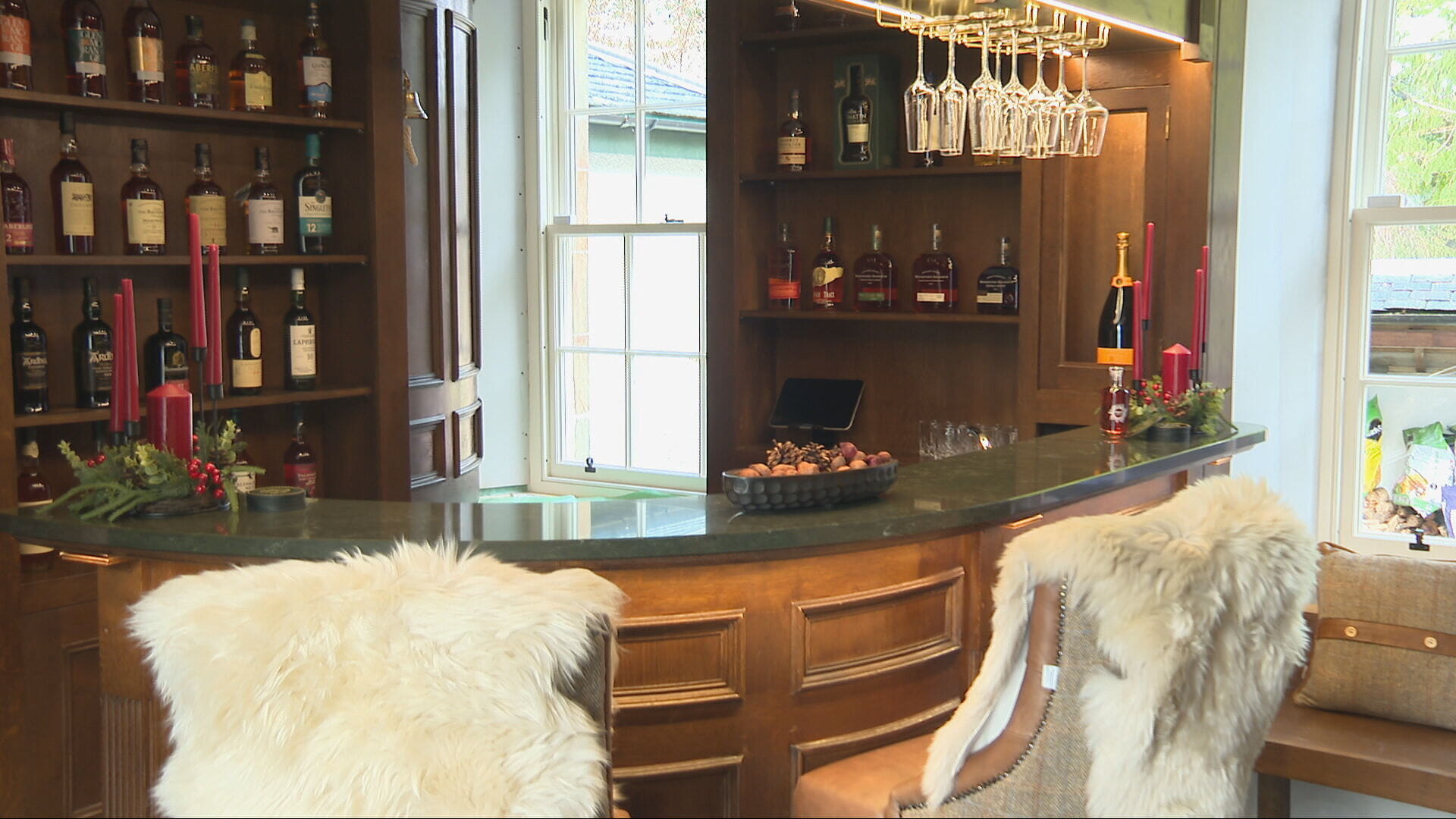 Bar inside restored Boleskine House