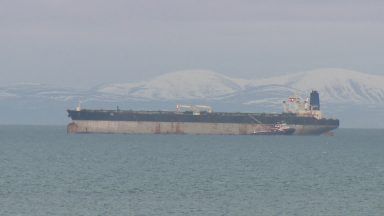 Captain and first officer of captured tanker taken out of UK waters